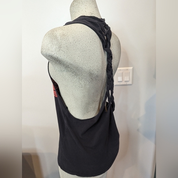 Women's braided back black spiderman tank size S - Picture 6 of 9